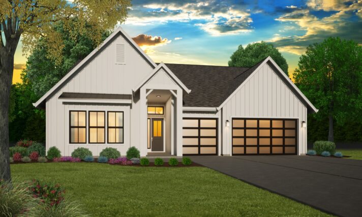 SOUTHERN COMFORT FARM STYLE MULTI-GENERATIONAL HOUSE PLAN ONE FLOOR - MF-2309 FRONT VIEW